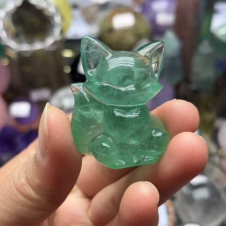 46克狐狸未镶嵌萤石