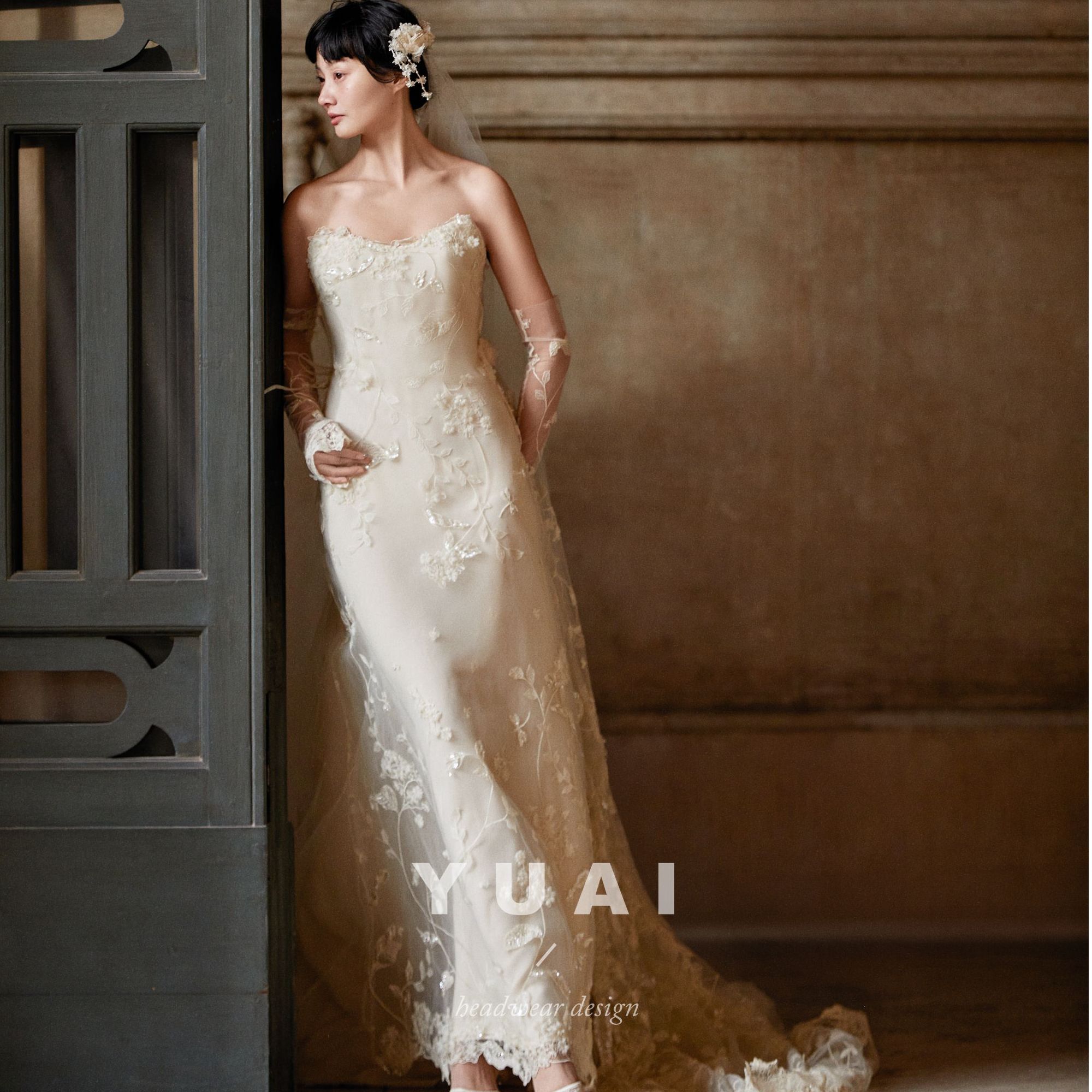  YUAI手作婚纱【弗里达蔷薇】原创设计师款【婚纱】
