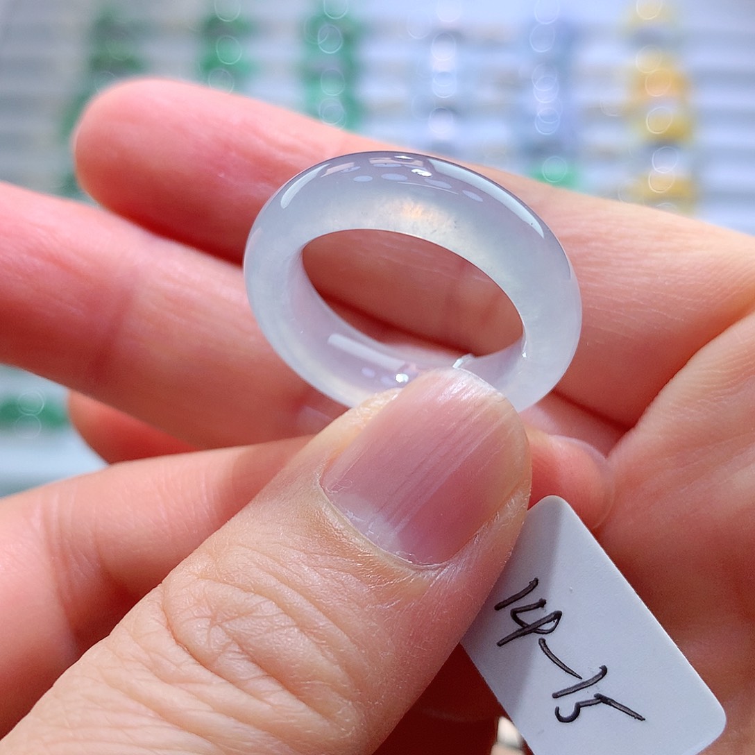 翡翠戒指未镶嵌14-15号