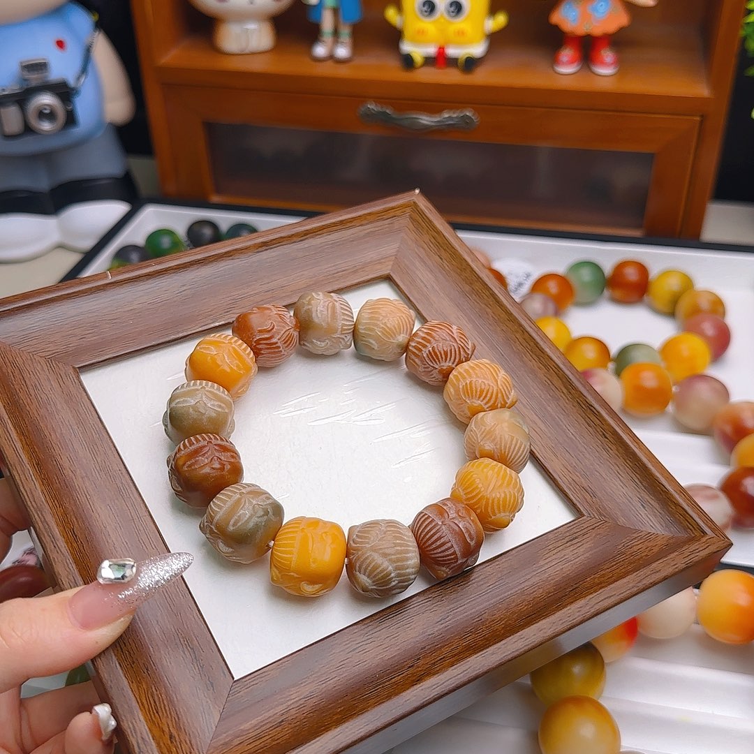 菩提根/象牙果手串卡19哪吒微微瑕