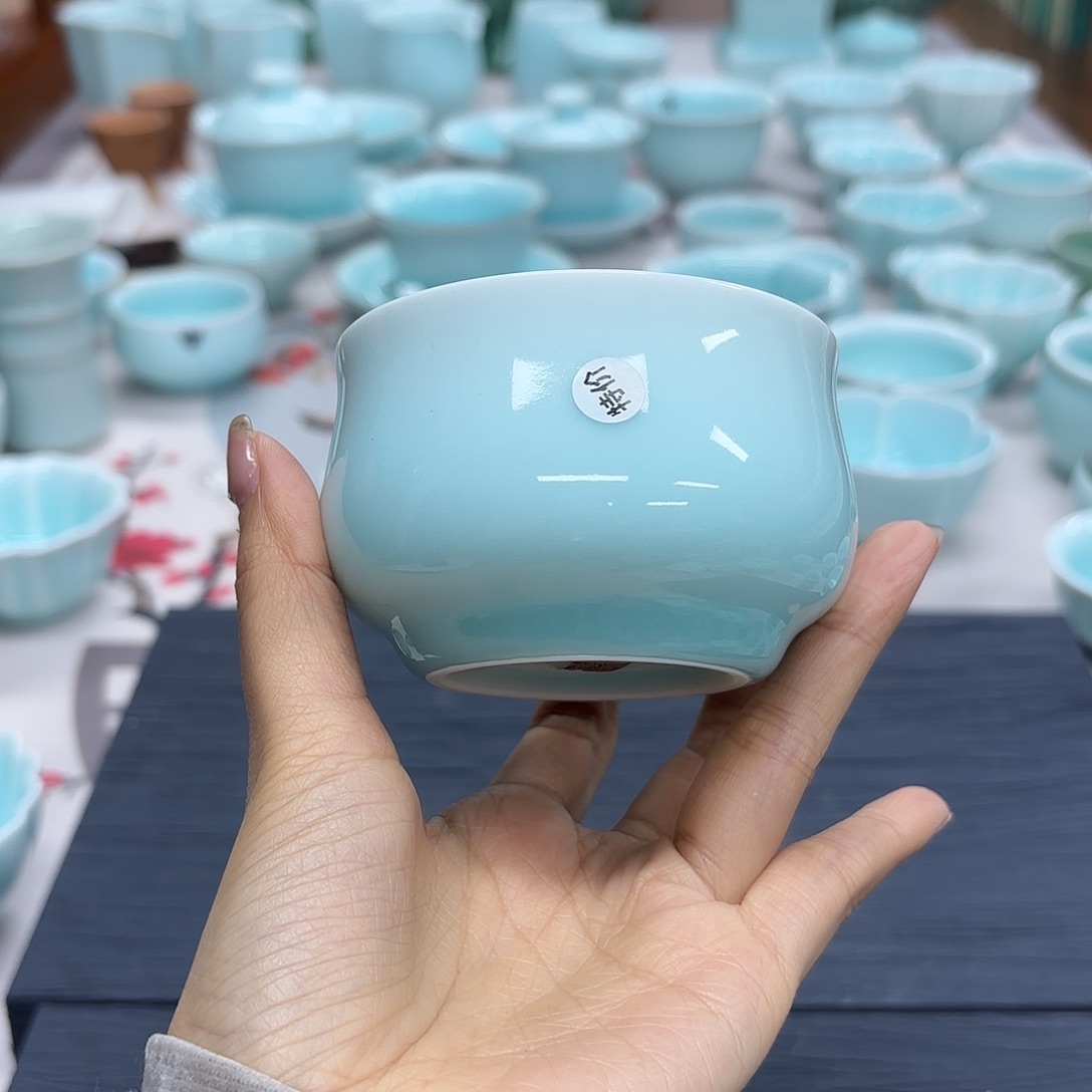 龙泉云间青瓷小米茶器