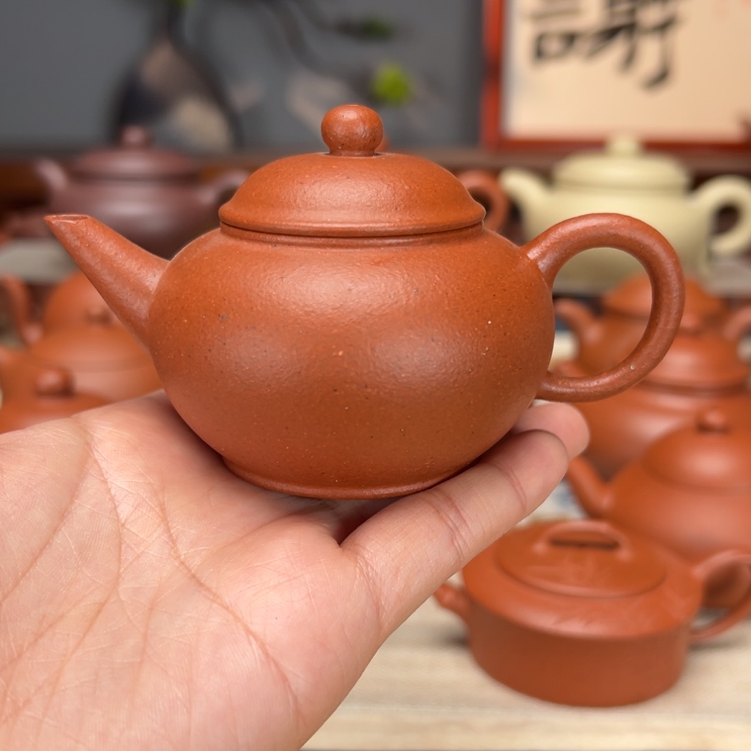 紫砂茶壶宝山红泥120