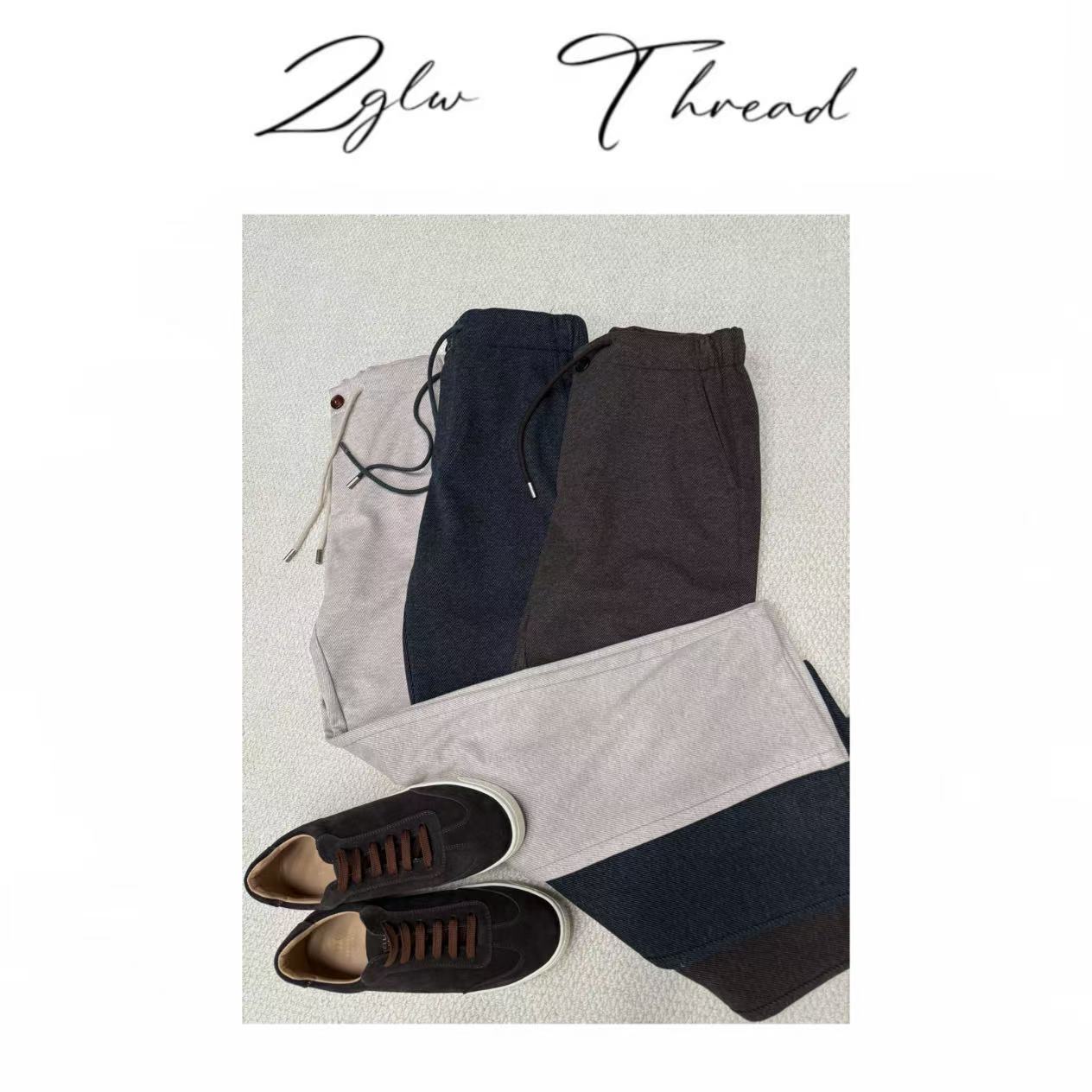 25FW羊毛直筒极简裤