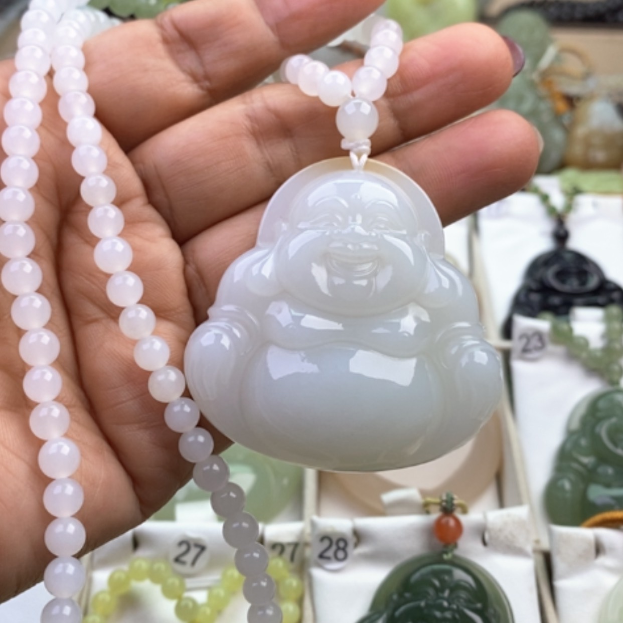 【闪购商品】和田玉颈饰未镶嵌蓝*