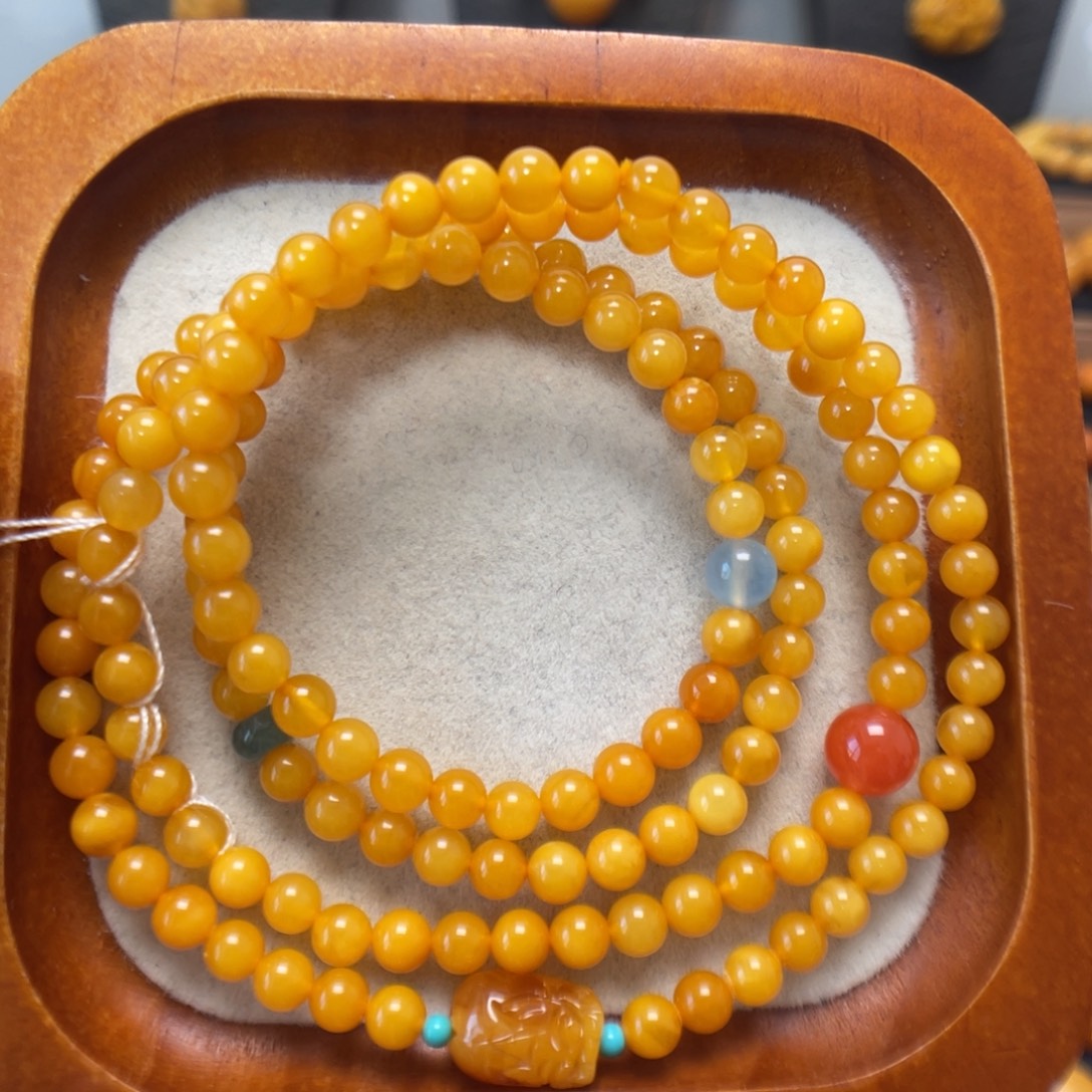 蜜蜡未镶嵌手串蜜蜡