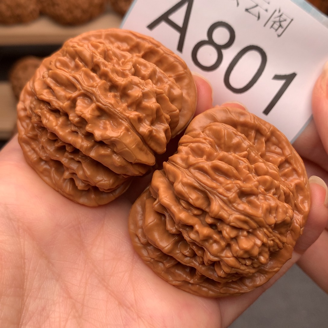 吊坠文玩核桃47全品平谷四座楼