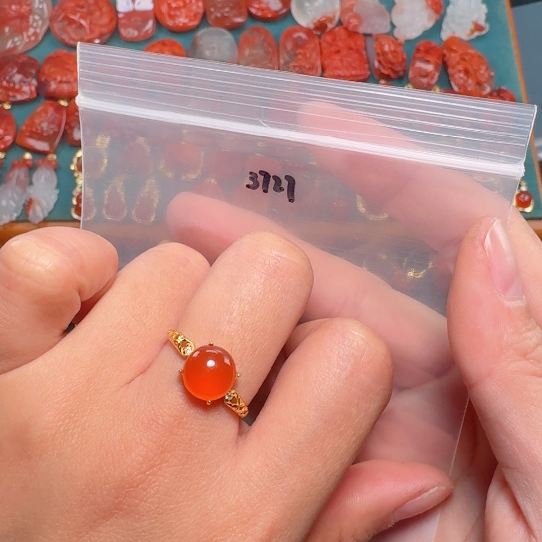 南红玛瑙南红银S925镶嵌