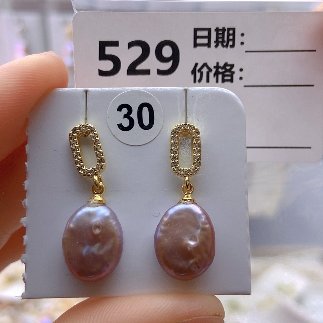 未镶嵌淡水珍珠耳饰