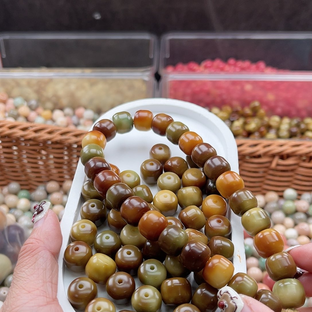 白玉菩提吊坠C/14mm/35颗