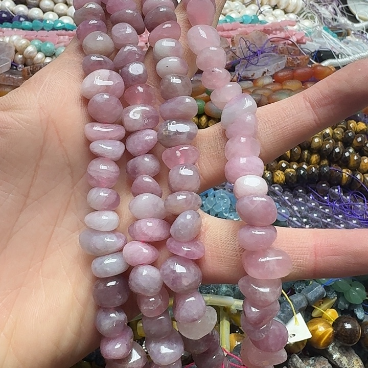 玛瑙/玉髓未镶嵌珠宝半成品一条10mm紫马粉