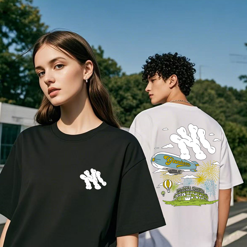 支持鉴定重磅新疆长绒棉短袖圆领云柔水光T打底衫男女纯棉T恤090