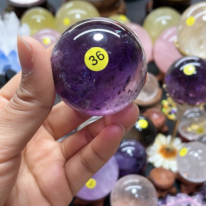 水晶紫水晶卡4.8，36号未镶嵌