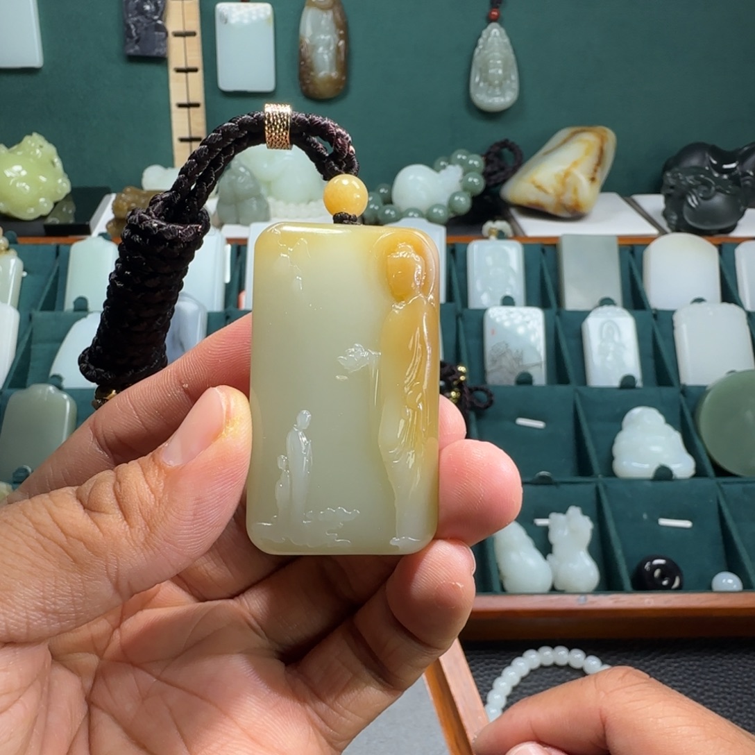 和田玉未镶嵌挂件