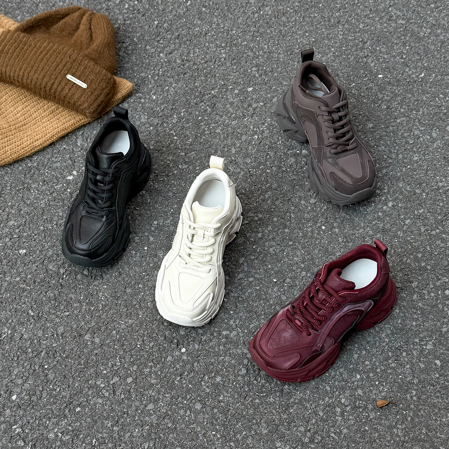 晶姐【秋冬上新】+10cm鞋子女潮流ins百搭2025爆款老爹鞋33761