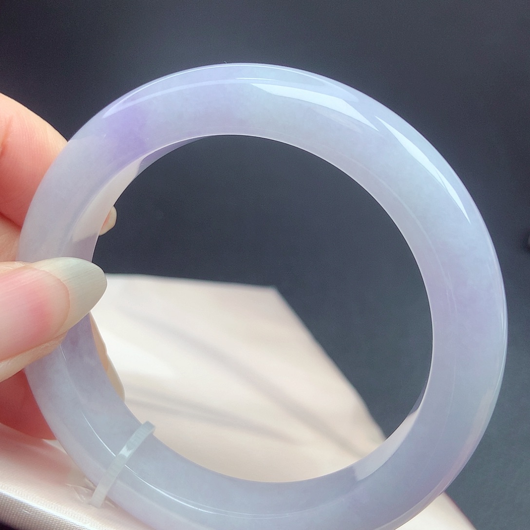 翡翠未镶嵌手镯55圈口