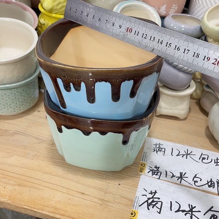 红陶陶瓷花盆凑12米包邮