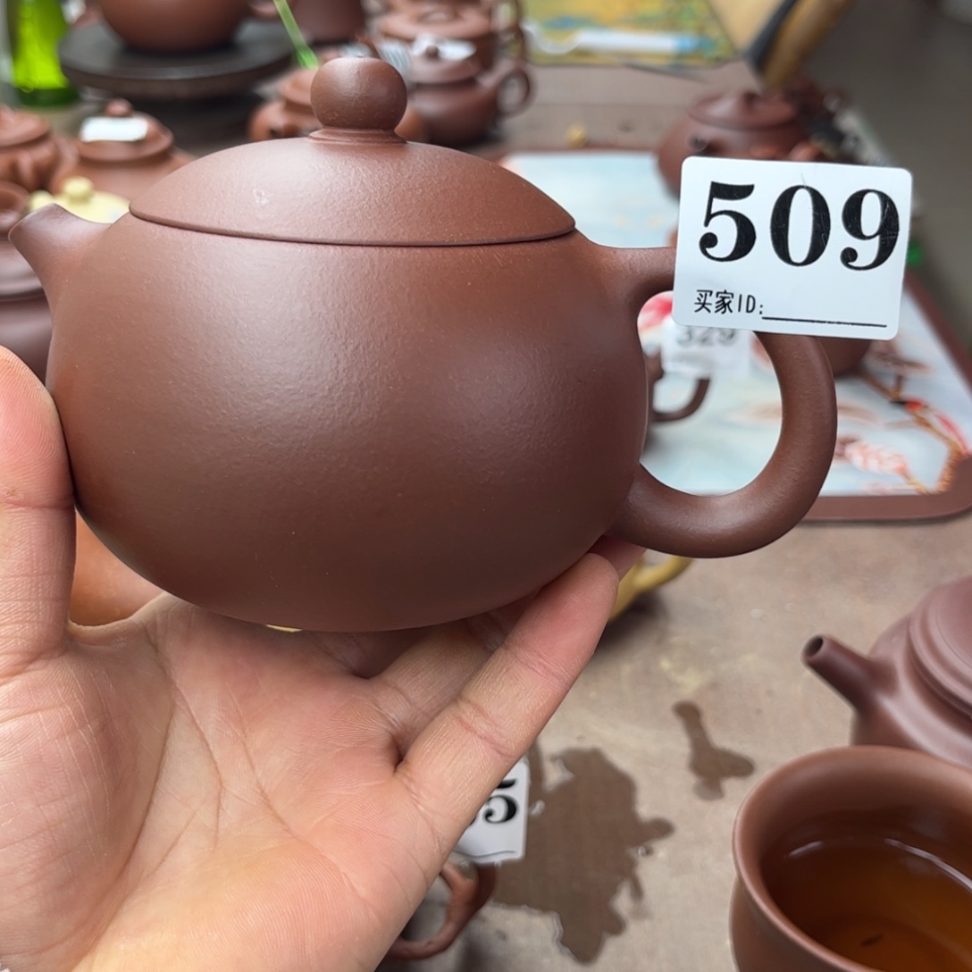 紫砂茶壶紫泥西施420左右