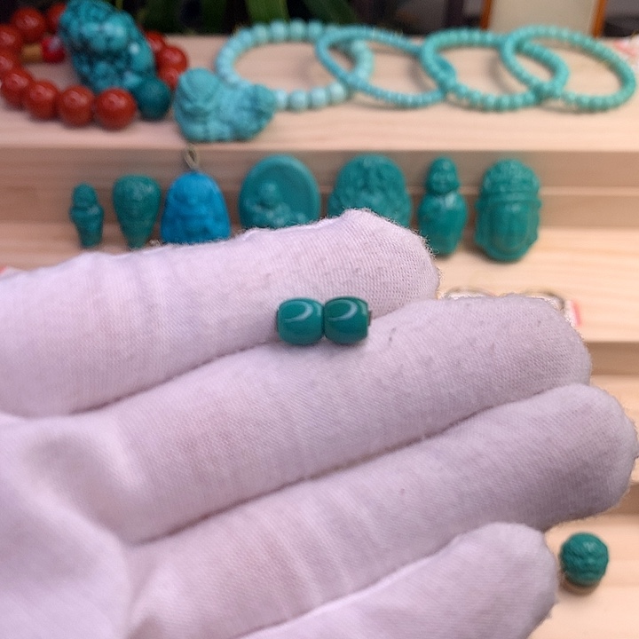 绿松石珠宝半成品未镶嵌