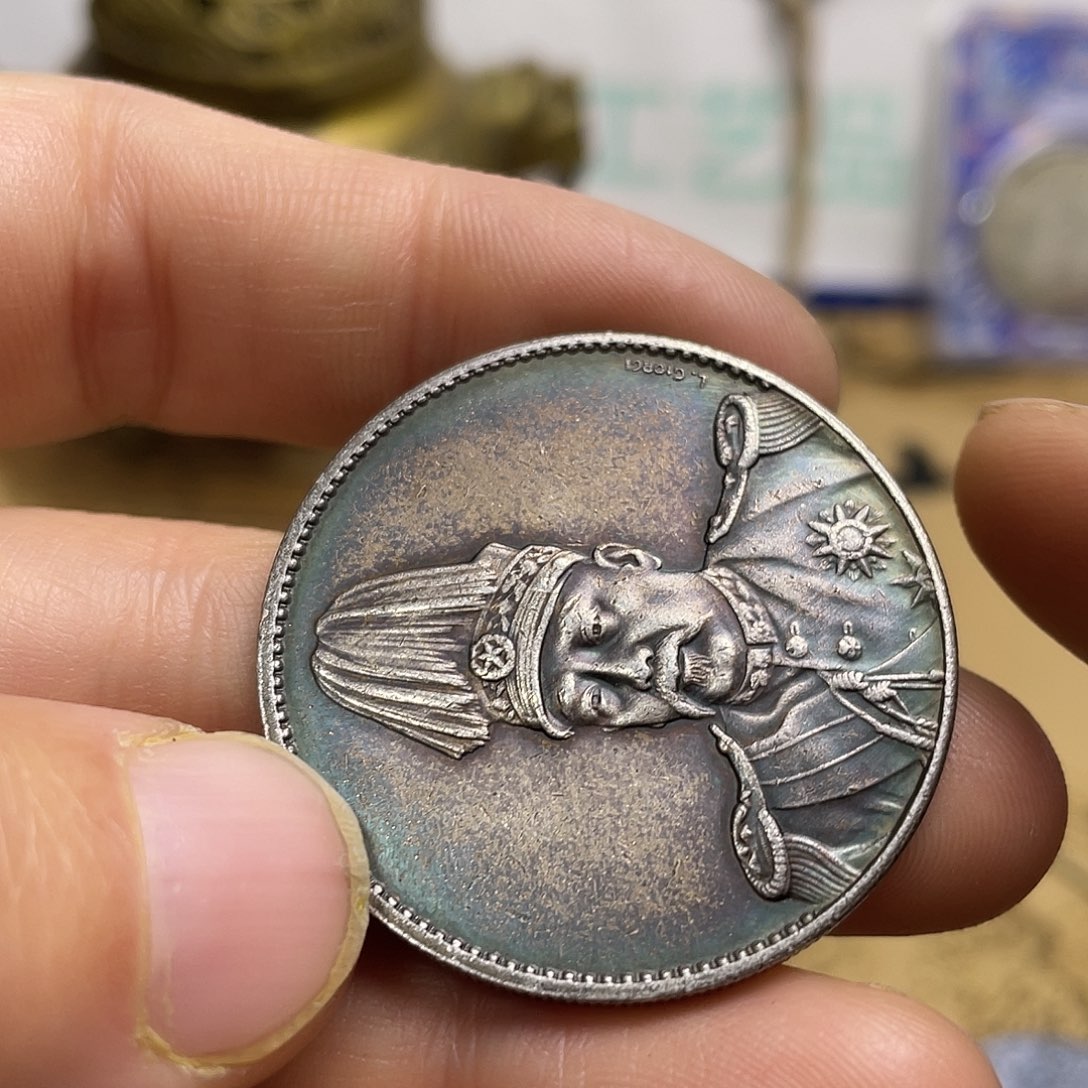 A复古工艺品包浆老品相好边齿清晰