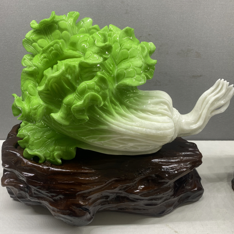 酒柜装饰用摆件白菜摆件大号国风手工貔貅麒麟创意陶瓷大号玄关