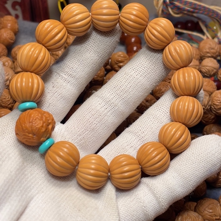 猴头核桃手串永**惜瓜珠