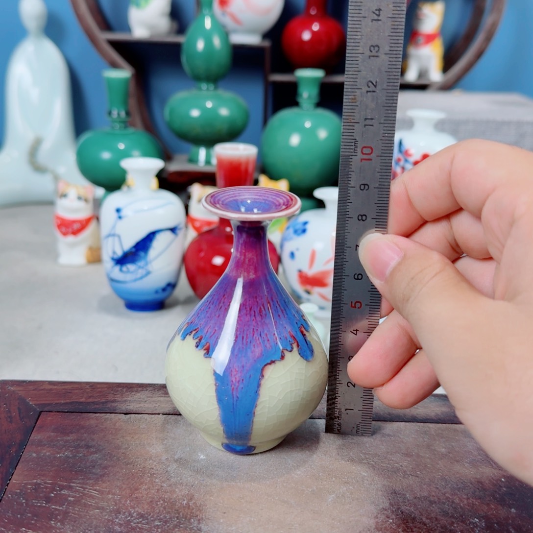 陶瓷手工小花器摆件