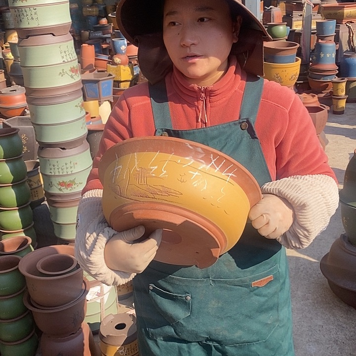 紫砂花盆紫砂花盆