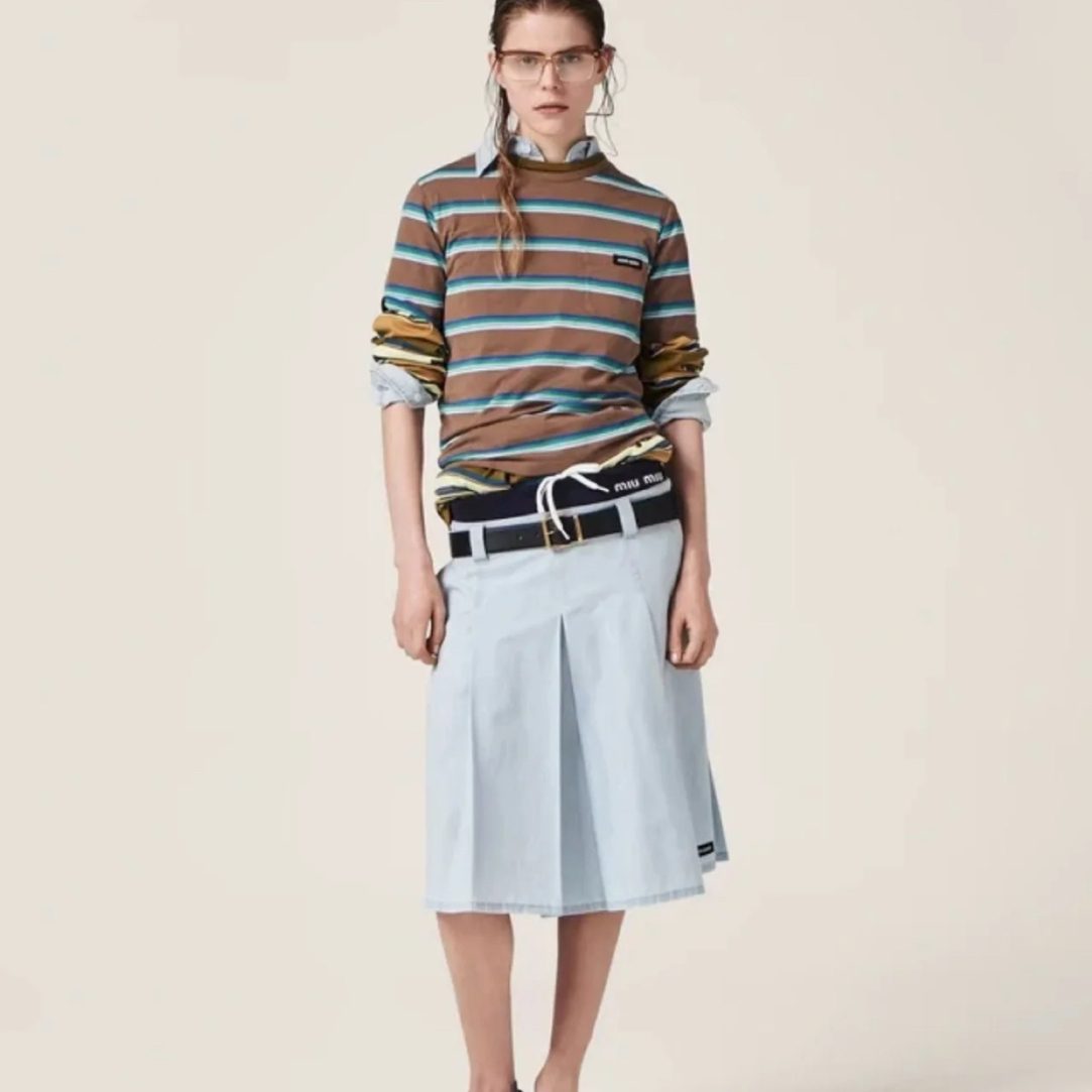 未使用 Prada/普拉达 扎染撞色羊毛开衫 针织衫 女款 秀款