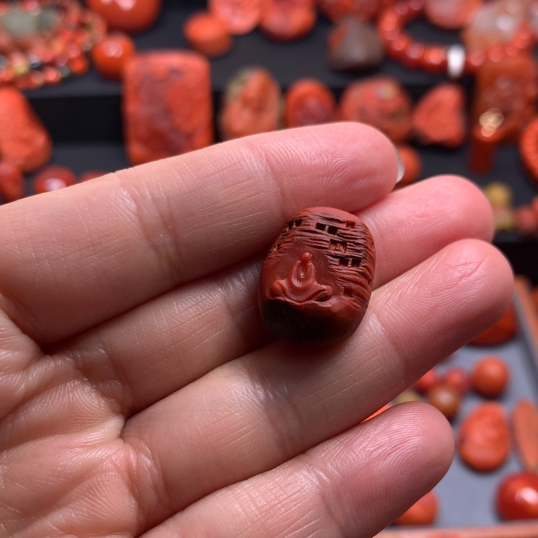 南红玛瑙吊坠未镶嵌高****n