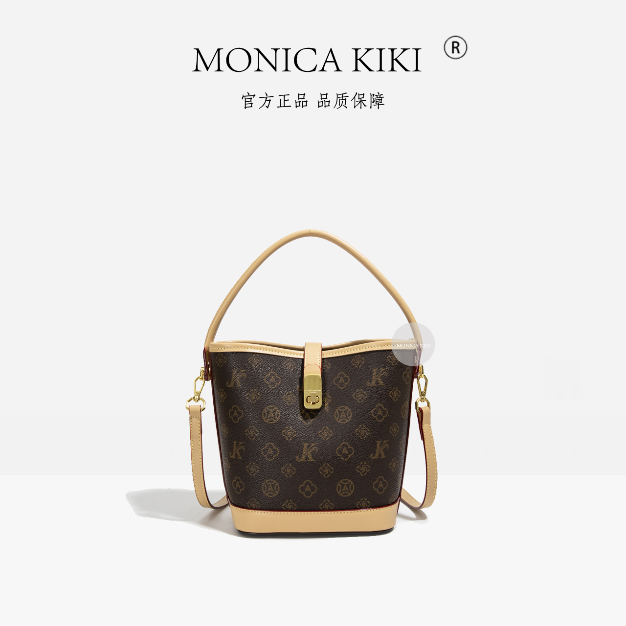 轻奢单肩斜挎包高级感气质手提包新款时尚百搭女包经典圆桶水桶包