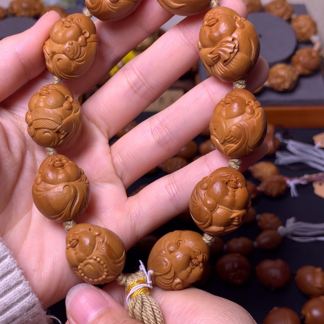 橄榄核手串/手链弥勒佛