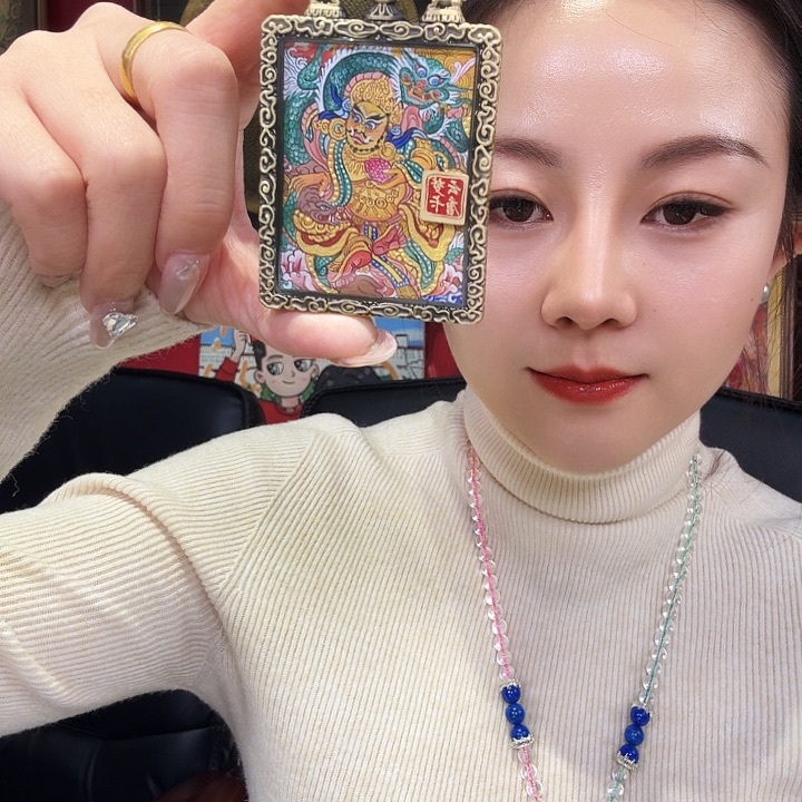 装裱画s****?黄财神带壳子