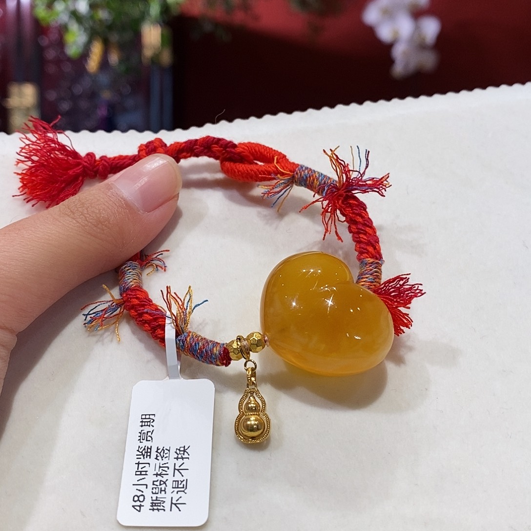 蜜蜡未镶嵌手绳蜜蜡