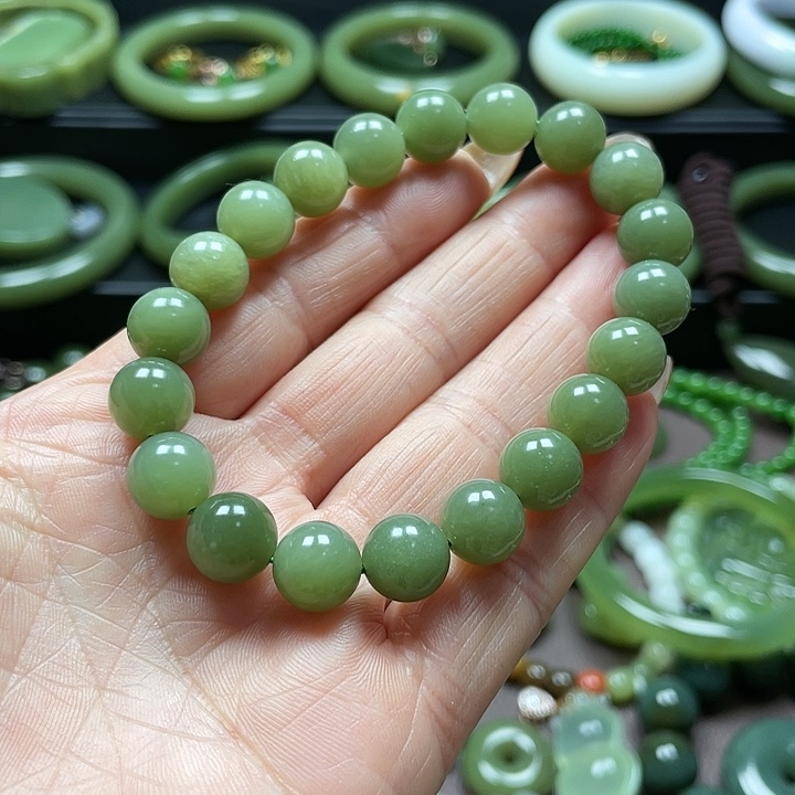 和田玉未镶嵌手链