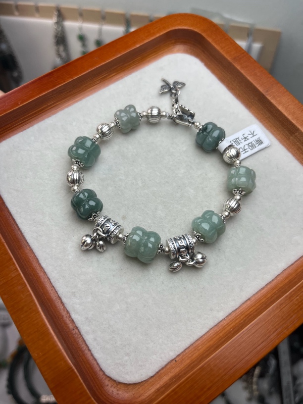 天然纯银饰品 直播间看实物