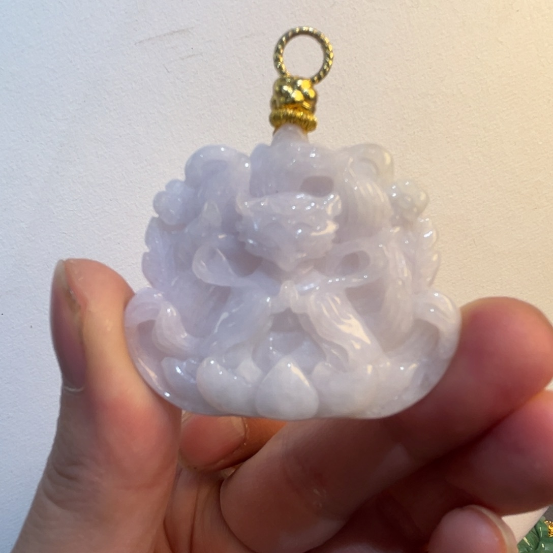 翡翠未镶嵌吊坠(赠链)代编织