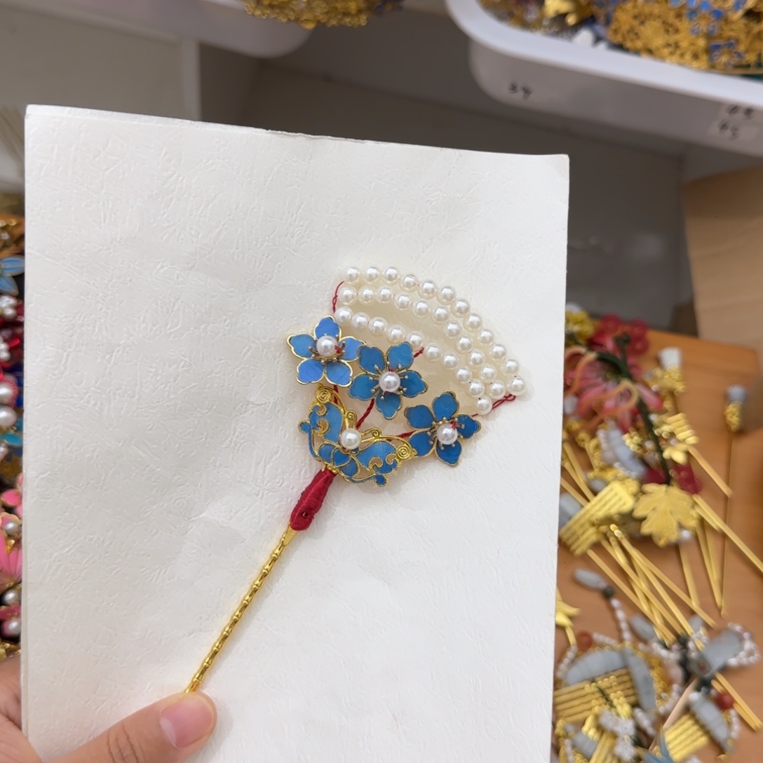 醋酸铁合金鹅毛仿点翠