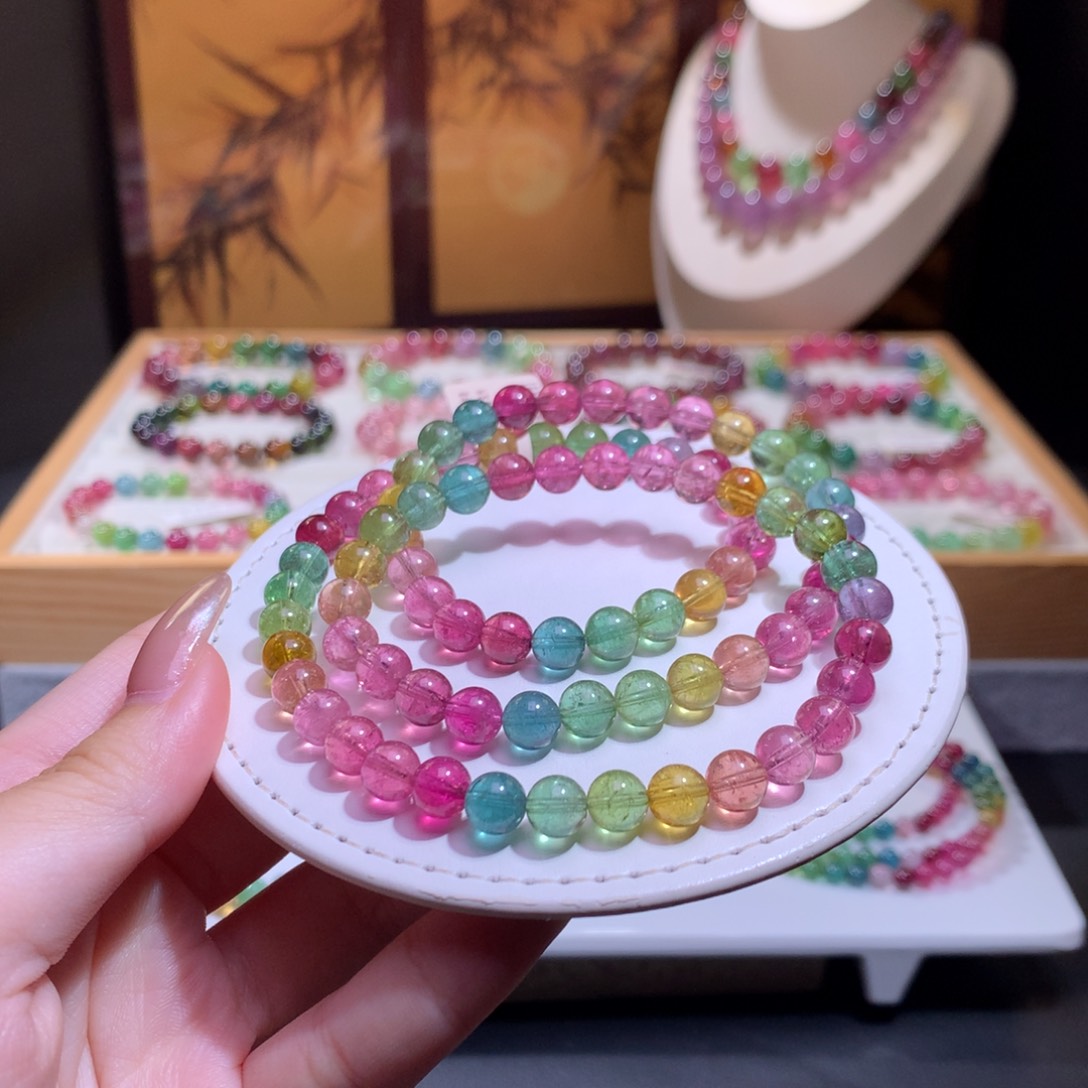 未镶嵌手链碧玺碧玺