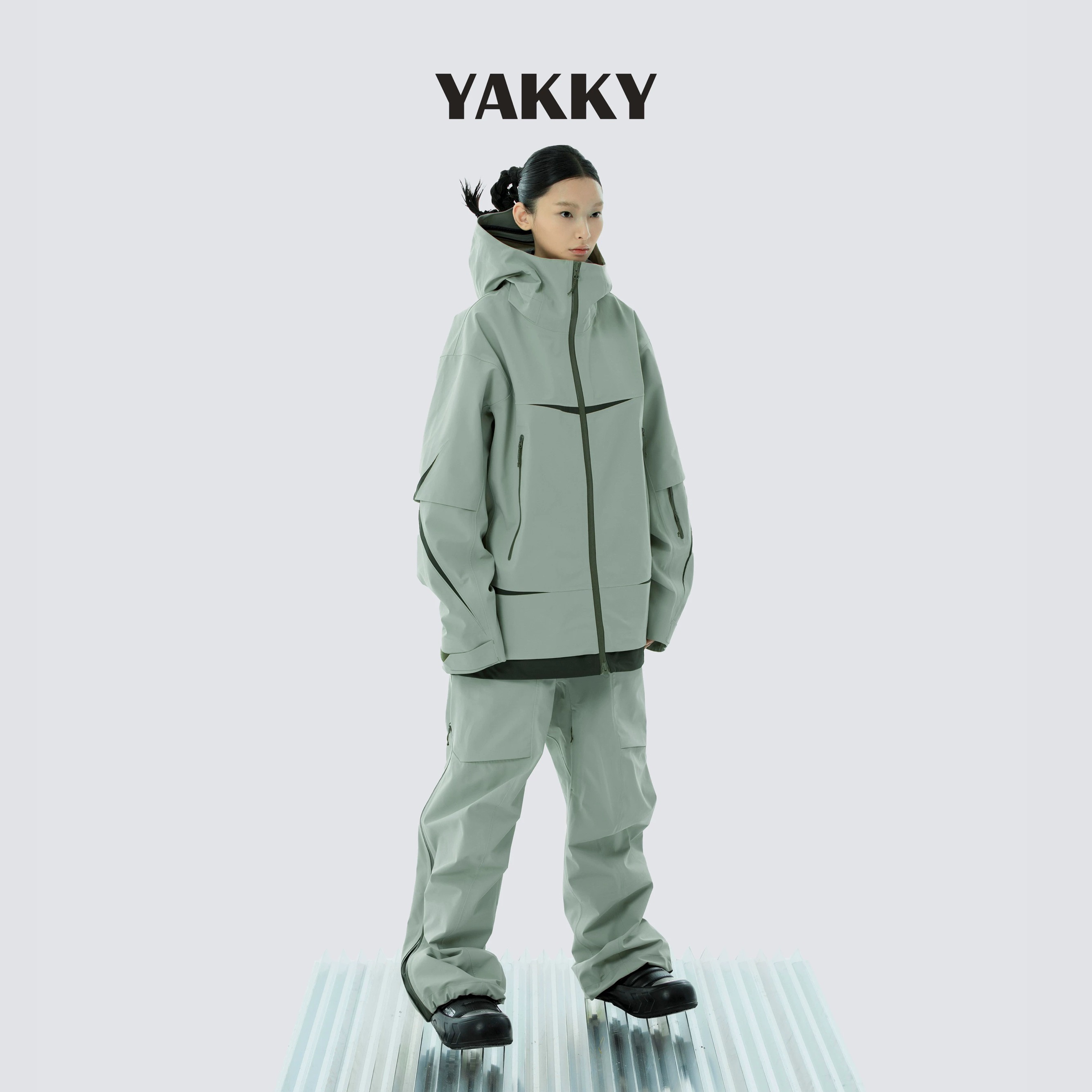 YAKKY 24-25设计师款GAMMA系列滑雪服3L面料防水透气男女同款