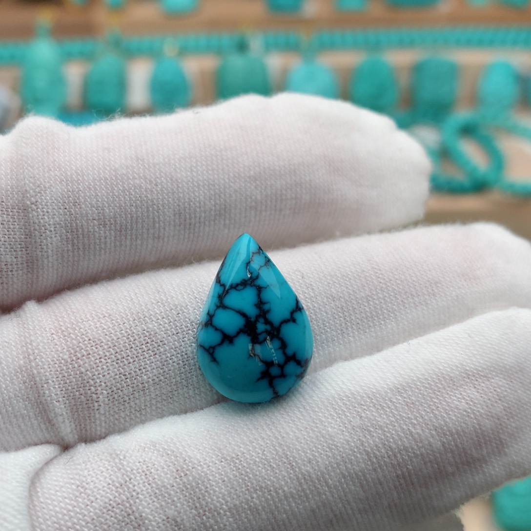 绿松石未镶嵌珠宝奇石12.6mm