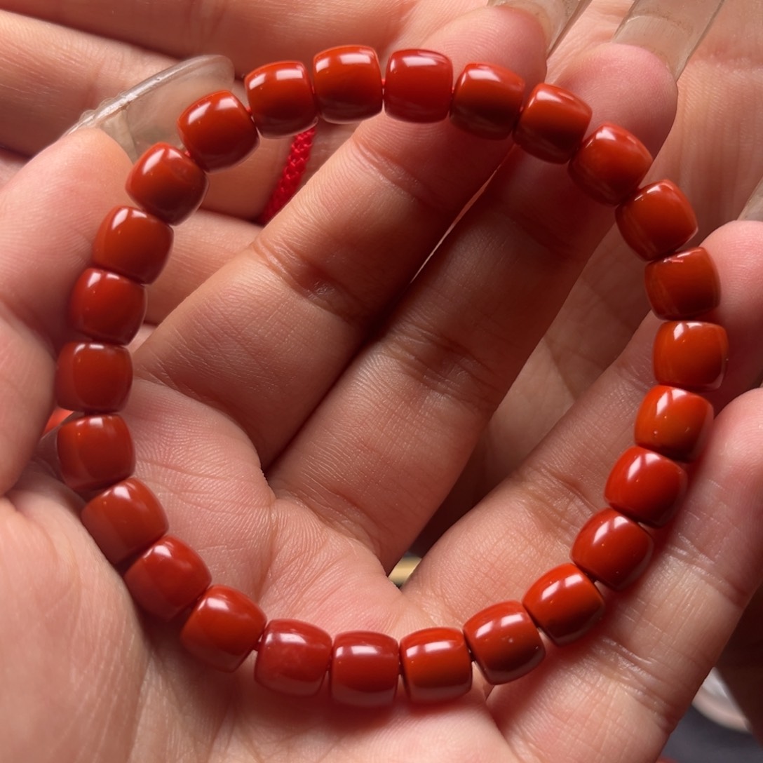南红玛瑙手串未镶嵌