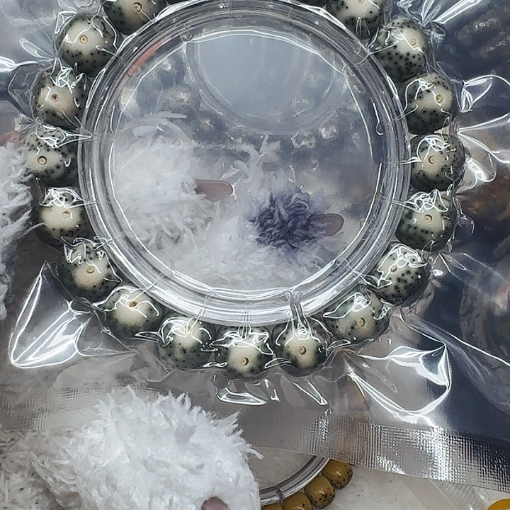 星月菩提手串398绿包白星月菩提12桶单圈