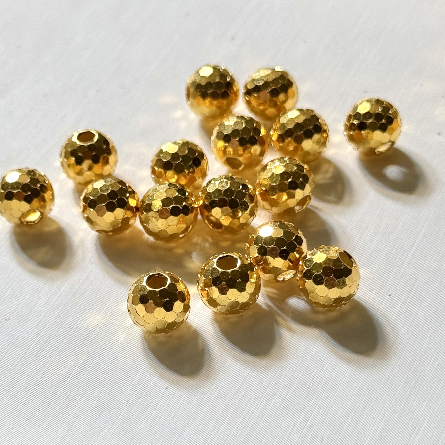 足银银制品  【CH】镭射珠-约8mm（多样性发其一）