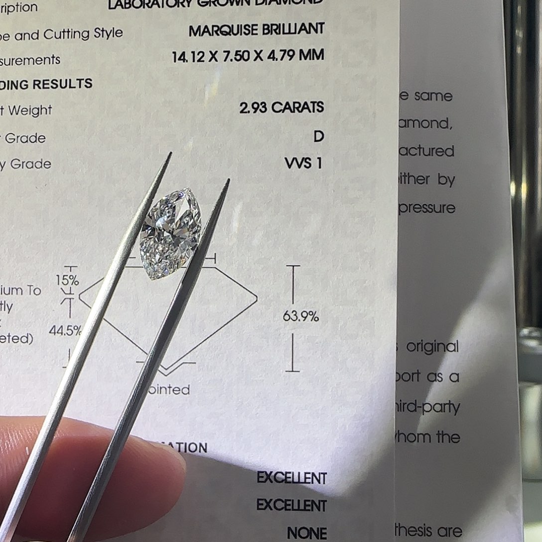 裸石合成钻石九*