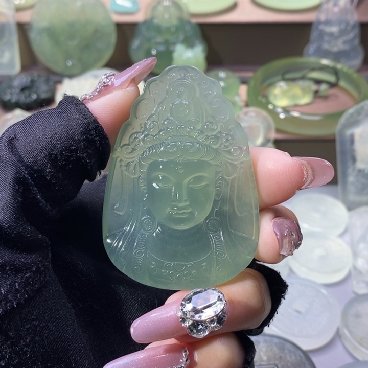 岫玉吊坠未镶嵌吊坠