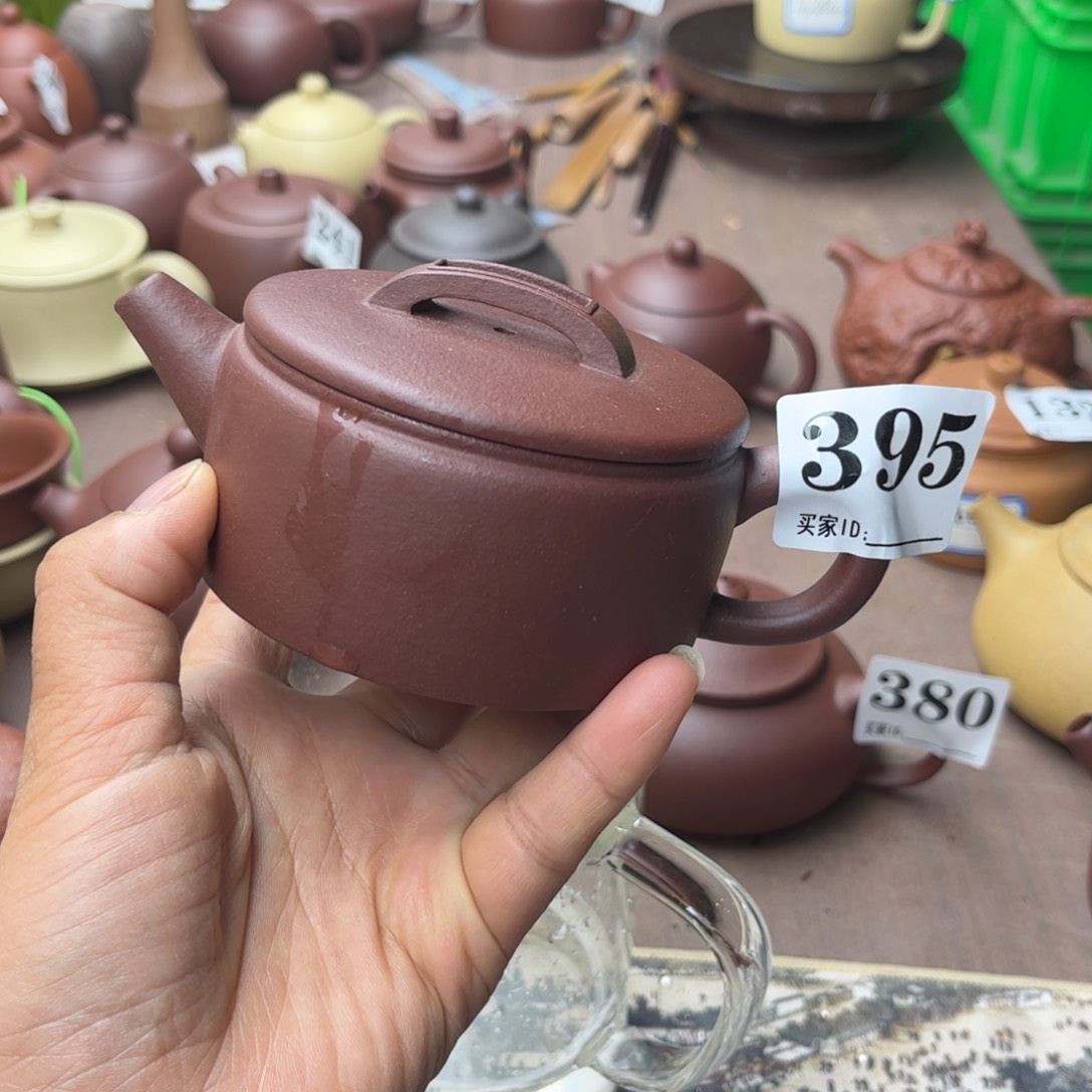 紫砂茶壶底槽清瑕疵160cc