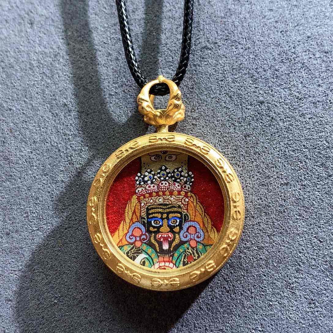 吊坠般若唐卡非遗传承