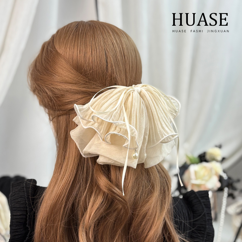 HUASE 发夹女款2025新款网红爆款发夹后脑勺抓夹高级感精致小饰品