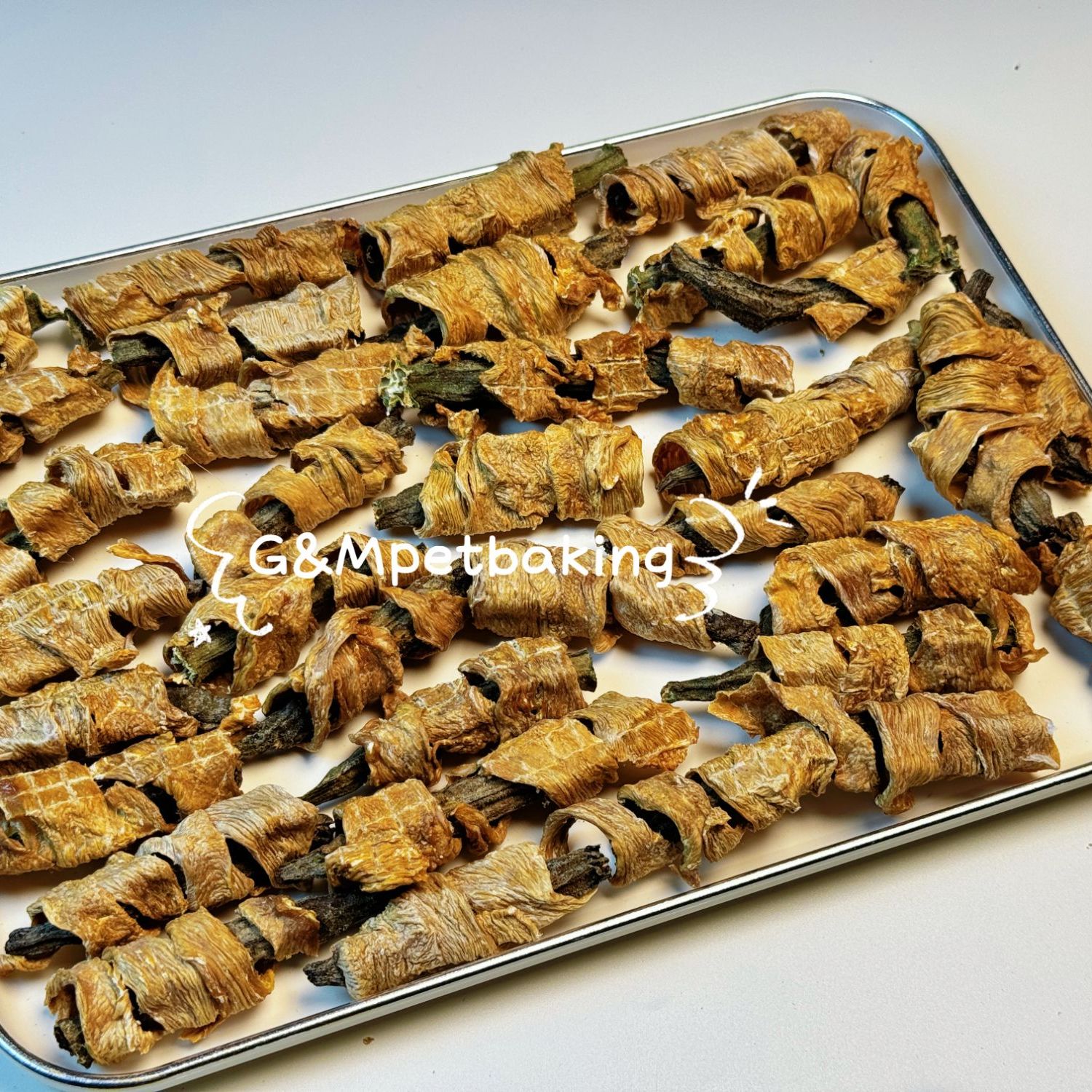 宠物零食宠物烘焙零食鸭肉绕秋葵