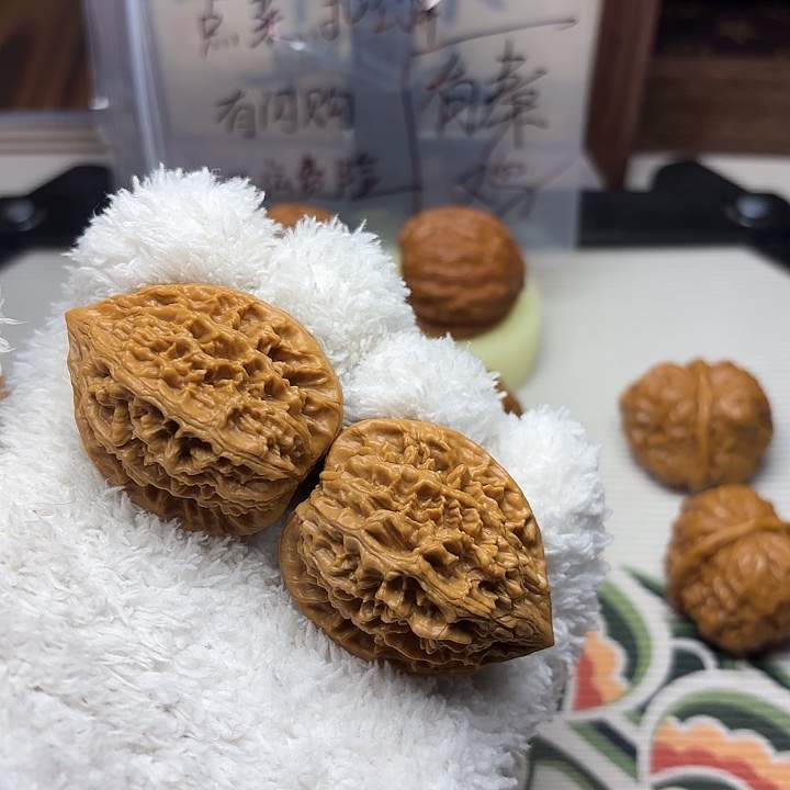 文玩把件秦鸡核桃